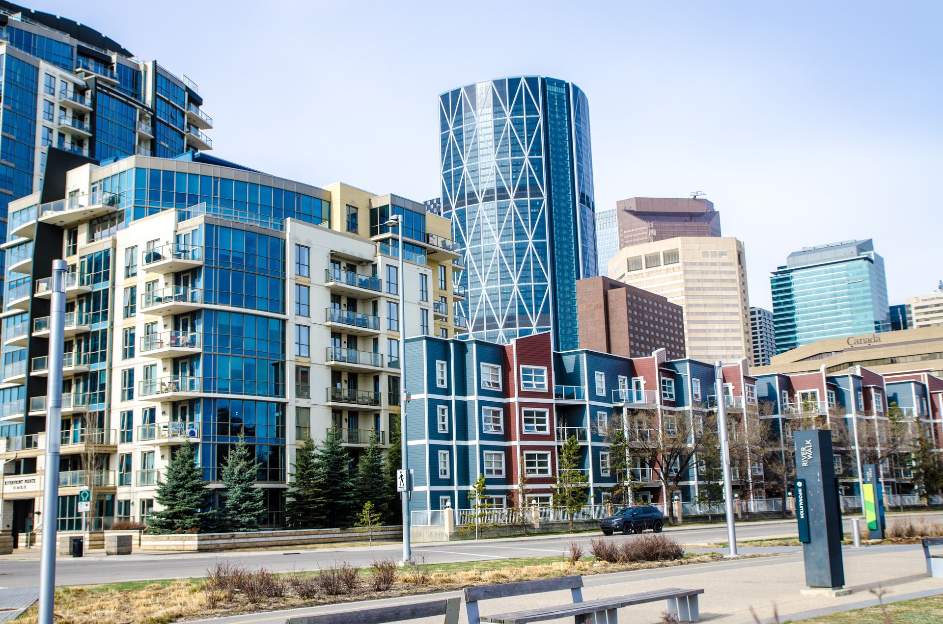 Skyscrapers of Calgary East Village